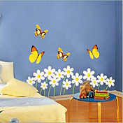 Butterfly og Small Flower Wall Sticker