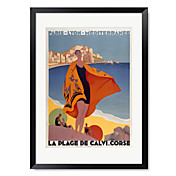 Lámina Printt Vintage Paris-Lyon-Mediterranee de época Pósteres