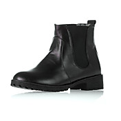 Fabuleux similicuir talon plat Bottes Parti / chaussures de soirée (plus de couleurs)