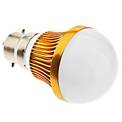 B22 6W 12x5730SMD 480-540LM 3000-3500K Warm Wit Licht Golden Shell LED Ball Bulb (85-265V)