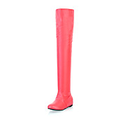 Amazing Leatherette Flat Heel Over The Knee Boots Casual Shoes(More Colors)
