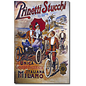 Impreso lienzo Bike Art 54 por Colección Vintage de Apple con el marco de estirado