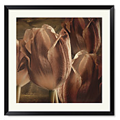 Framed Art Print Floral Copper Tulips by Mindy Sommers - Photography