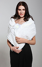 senza maniche finte nozze giacca di pelliccia da sposa / wrap (0061-PJ3)