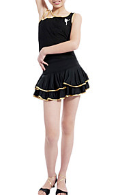 poliéster niños con volantes Vestido de baile latino