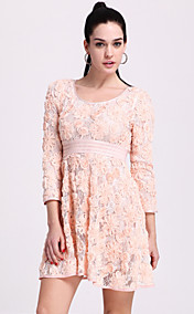 TS Ruched Flower Flair Dress (More Colors)