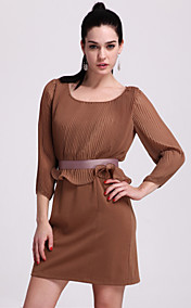 ts volante elegante vestido de la cintura