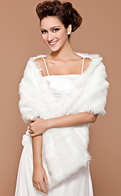 finta pelliccia da sposa matrimonio scialle