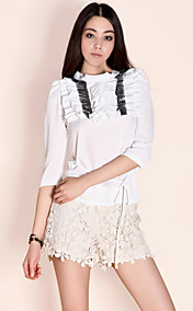 ts orgel fold bluse skjorte (flere farger)