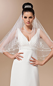 One-tier Tulle Elbow Length Veil
