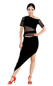 dancewear mercerizado algodón Vestido de baile latino para damas