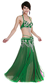 poliestere dancewear con bordatura abito gonna prestazioni pancia per le signore colori più