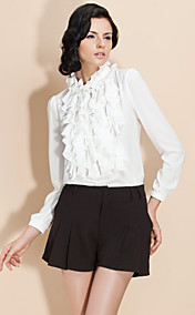 ts lagdelt chiffon vintage bluse skjorte