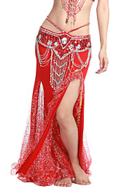 Dancewear Polyester With Ruffles Performance Belly Dance Skirt For Ladies More Colors