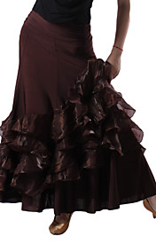 unieke Dancewear viscose / tule ballroom moderne dans rok voor dames meer kleuren