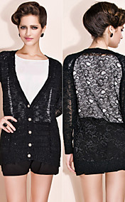 TS Lace on Back Beads Detail Women's Cardigan (More Colors)