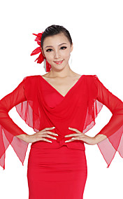 Dancewear viscose / tule latin / moderne dans top voor dames meer kleuren