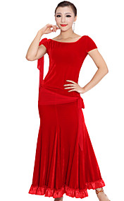 dancewear fluwelen moderne dans jurk voor dames