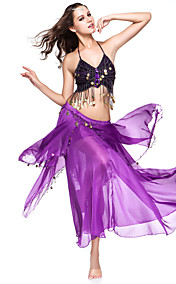 danza donne indossano chiffon dai colori gonna prestazioni danza del ventre monete più
