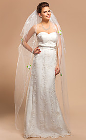 Four-tier Chapel Wedding Veil With Scalloped Edge