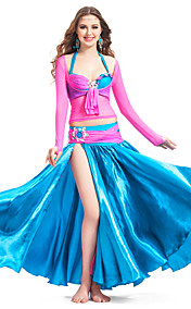 Ytelse Dancewear Satin Belly Dance antrekk for damene Flere farger