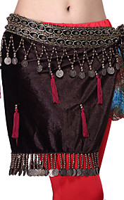 Prestatie Dancewear Velvet met Coins Belly Dance riem voor dames meer kleuren