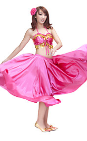 Dancewear Satin Belly Dance Outfit Top und Rock für Damen mehr Farben