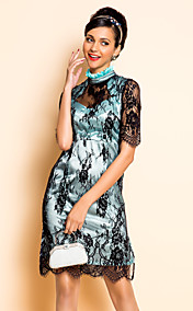TS VINTAGE Lace Slim ermeløs kjole