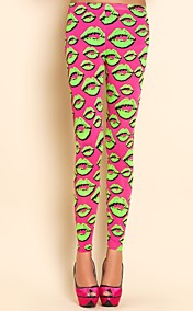 TS Lips Imprimir Leggings