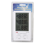  4.3" Digital LCD Humidity/Hygrometer and Thermometer with Extra Sensor Cable (1*AAA included)