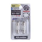  6-LED Power-Saving Vehicle Light Bulbs (12V White 2-Pack)