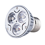  E27 3W 3-LED White 270lumen 6500k Light Bulb (85-265V)