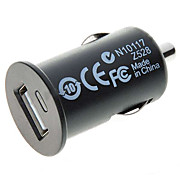 cigarro do carro movido 1000ma adaptador USB / carregador - preto (12V DC)