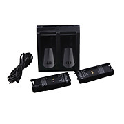  Dual Charging Stand + Battery Pack for Wii Remote (Black)