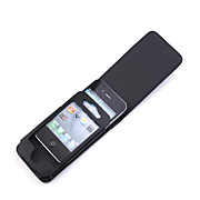  Premium PU Leather Case for iPhone 4 / 4S (Black)