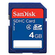  4GB SanDisk SDHC Memory Card