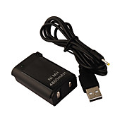  4800mAh Rechargeable Battery with USB Charging Cable for Xbox 360 Wireless Controller