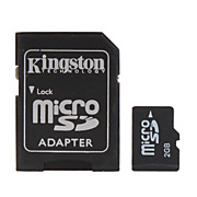  2GB MicroSD Memory Card and MicroSD Adapter