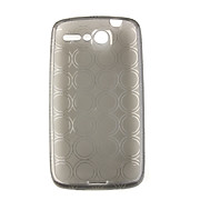  Circle Pattern Protective TPU Case for HTC Desier Black
