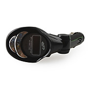  1.0" LCD Car MP3 USB SD MMC Player FM Transmitter with Remote Control, Black
