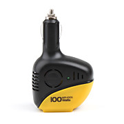  aukson dc-ac 100w vehículo inversor (amarillo)
