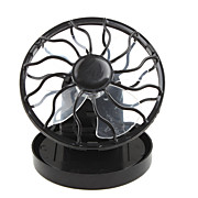  clip-on de energía solar del ventilador celular mini - negro