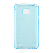  Protective TPU Case for Samsung Galaxy SⅡ i9100 - Translucent Blue