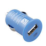 1000mA Mini USB Car Cigarette Charger for iPhone/iPod/Cellphones - Blue