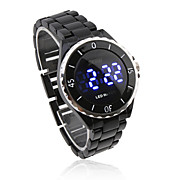  Ceramic Band Elegant Design Unisex Blue Light LED Wrist Watch