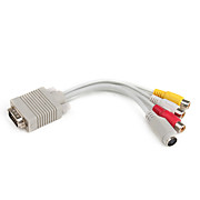  VGA/S to RCA Cable