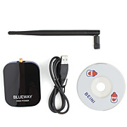  High Power 1000mW USB 2.0 WiFi Wireless Network Dongle (Black)