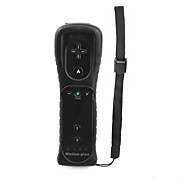  Remote Plus Controller with Silicone Case for Wii (Black)