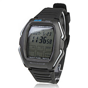  Touch Screen Remote Control Wrist Watch with Calculator - Black