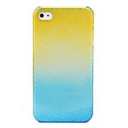  Protective Small Drop Back Case for iPhone 4 / 4S (Blue & Yellow)